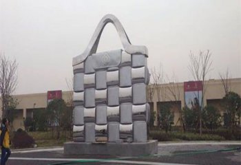 黔江景觀背包雕塑優選,陸地擺件,園林不銹鋼背包雕塑供應